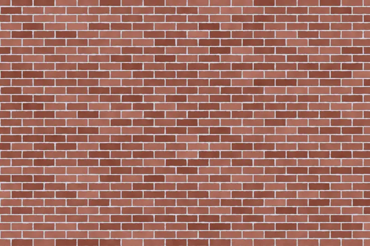 Neatly pointed brickwork