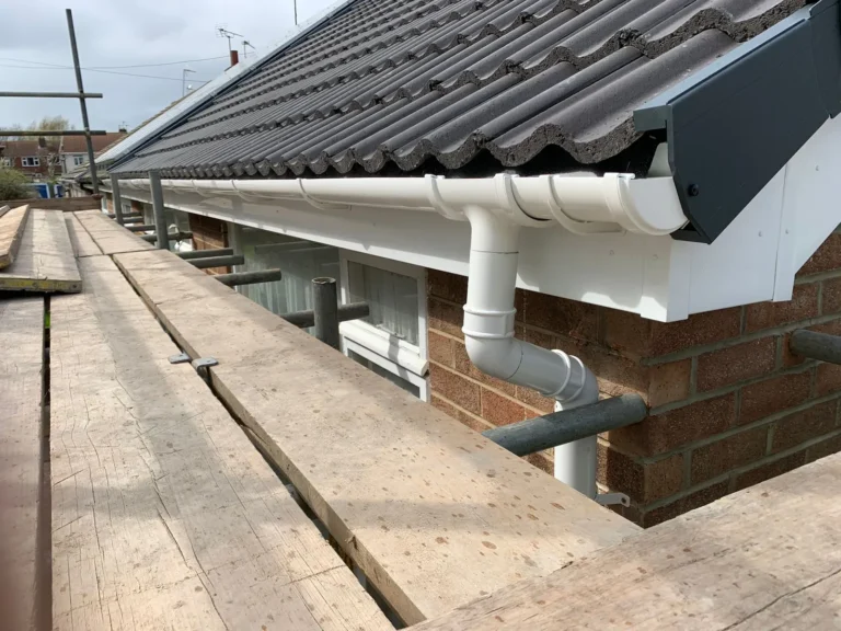 New fascia, soffit and guttering