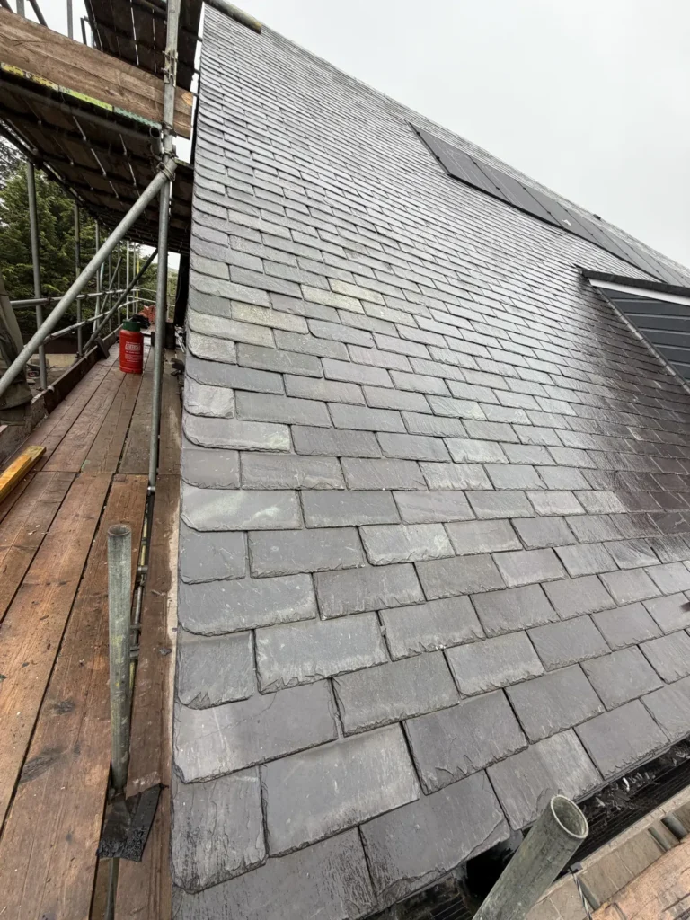 Natural slate going on near Runswick Bay